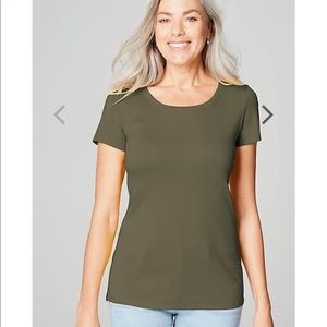 J. Jill Pima Scoop Neck Tee